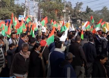 प्रधानमन्त्री केपी शर्मा ओली विरुद्ध जनता समाजवादी पार्टी (जसपा) ले गरे विरोध प्रदर्शन