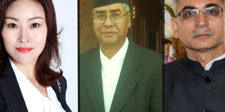 देउवासँग भारत र चीनका राजदूतको भेट