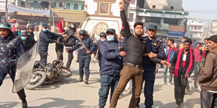 पर्सामा प्रदर्शनकारी, युवा नेता अन्सारीसहित २० जना भन्दा बढी पक्राउ