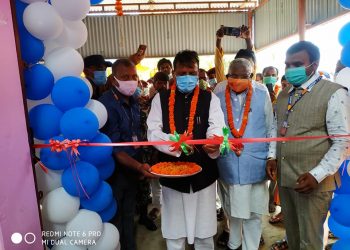 मुख्यमन्त्री राउतद्वारा अक्सिजन प्लान्टको उदघाटन