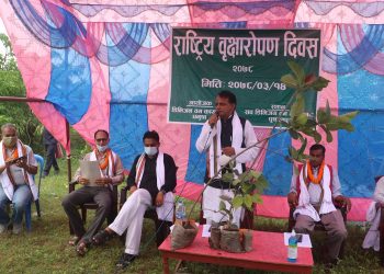 मुख्यमन्त्री राउतद्वारा प्रदेश हरित अभियानको शुभारम्भ