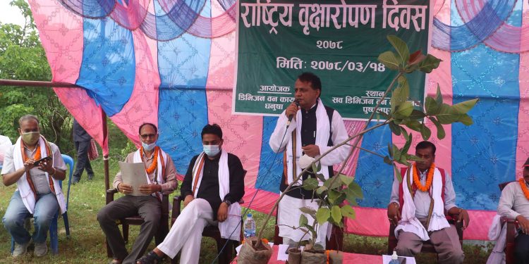 मुख्यमन्त्री राउतद्वारा प्रदेश हरित अभियानको शुभारम्भ