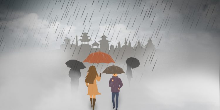मौसम अपडेट : हिजो अस्तिको तुलनामा आज कम पानी पर्ने