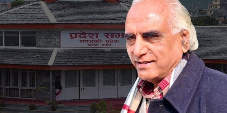 गण्डकी प्रदेशका मुख्यमन्त्री पोखरेल विश्वासको मत लिँदै