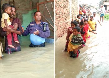सिर्सियाको बाढीले वीरगञ्जका बस्ती डुबानमा