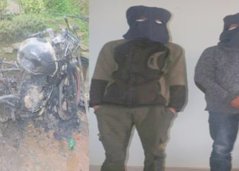 मोटरसाइकलमा आगजनी गर्ने दुईजना प्रक्राउ