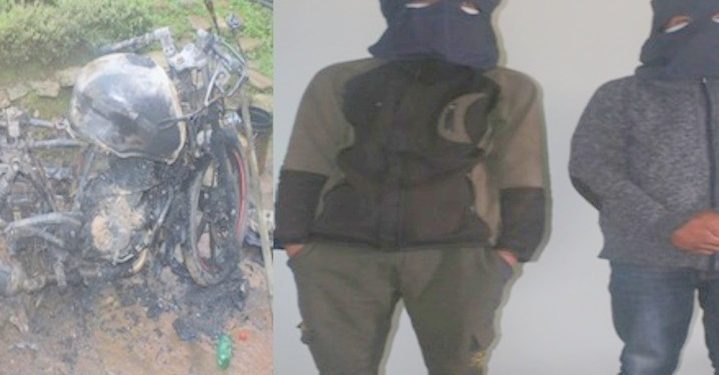 मोटरसाइकलमा आगजनी गर्ने दुईजना प्रक्राउ