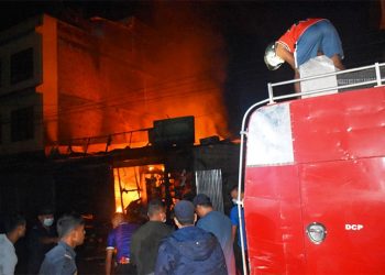 म्याग्दीको बेनी बजारमा आगलागी