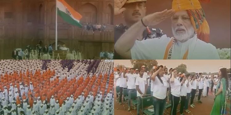 भारतमा आज ७५ औँ स्वतन्त्रता दिवस मनाइँदै