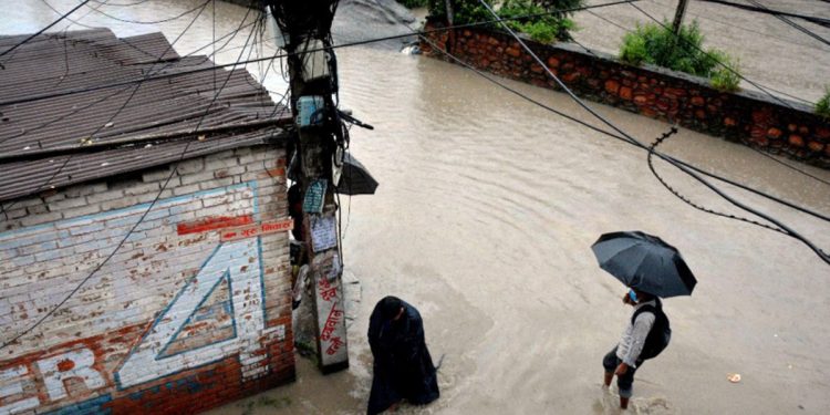 काठमाडौँमा बाढी पस्यो