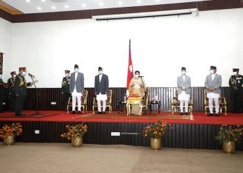नवनियुक्त प्रधानसेनापति प्रभुराम शर्माले लिए शपथ