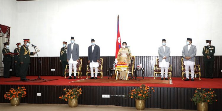 नवनियुक्त प्रधानसेनापति प्रभुराम शर्माले लिए शपथ