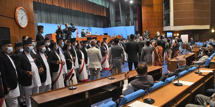 एमालेको अवरोधकै बीच विनियोजन विधेयक पारित, अर्को बैठक असोज ४ मा