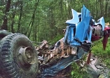 गोरखामा ट्रक दुर्घटना हुदाँ चालकको मृत्यु, दुईजना घाइते