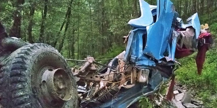 गोरखामा ट्रक दुर्घटना हुदाँ चालकको मृत्यु, दुईजना घाइते