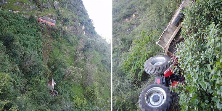 अन टेस्ट लेखिएको ट्याक्टर दुर्घटना, एमाले जिल्ला अध्यक्षका छोराको मृत्यु