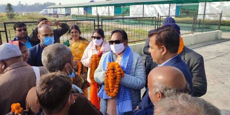 बीजेपी प्रवक्ता शाष्त्रीलाई जनकपुधाममा भव्य स्वागत