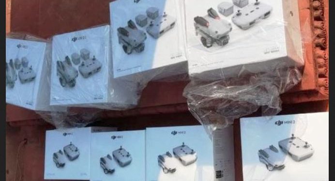 धनुषाबाट ८ थान ड्रोन क्यामेरा बरामद