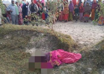 सप्तरीमा एक महिलाको घाँटी रेटी हत्या