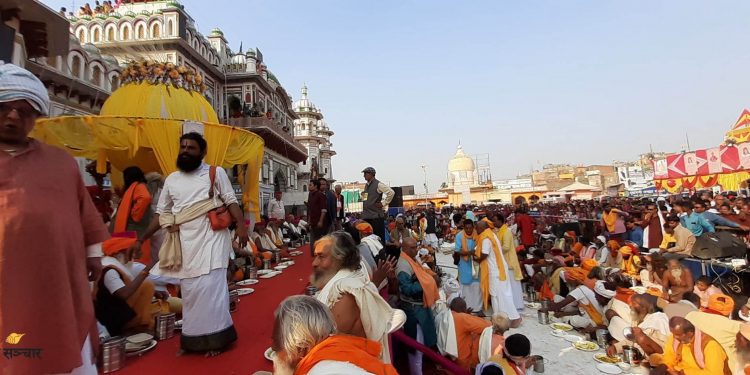 जानकी मन्दिरमा आज रामकलेवा, साधु सन्त र बरियातीलाई विदाई गरिने