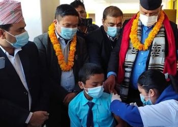 ५७ जिल्लामा बालबालिका लक्षित कोरोनाविरुद्धको खोप अभियान शुरू, १८ लाखलाई खोप लगाउने लक्ष्य