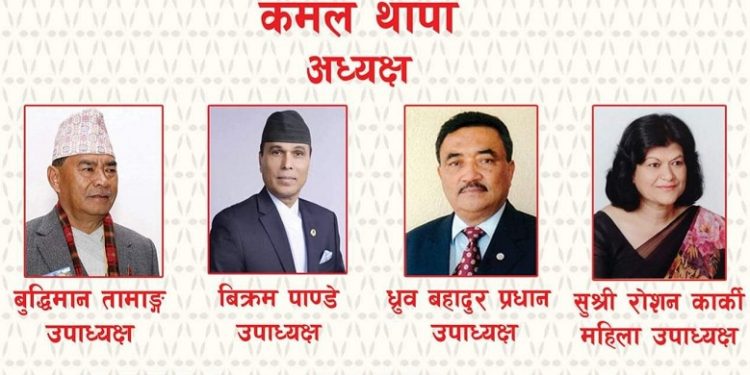 राप्रपाको पदाधिकारीमा थापा पक्षको वर्चस्व, खुल्ला उपाध्यक्षमा विक्रम पाण्डेकाे सर्वाधिक मत