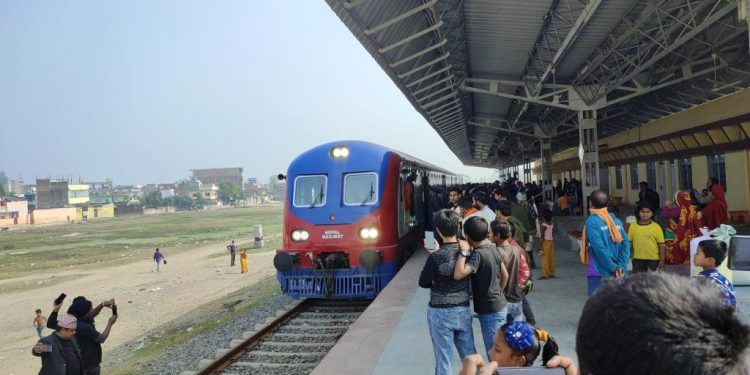 जनकपुर जयनगर रेलको पुनः परीक्षण गरियो