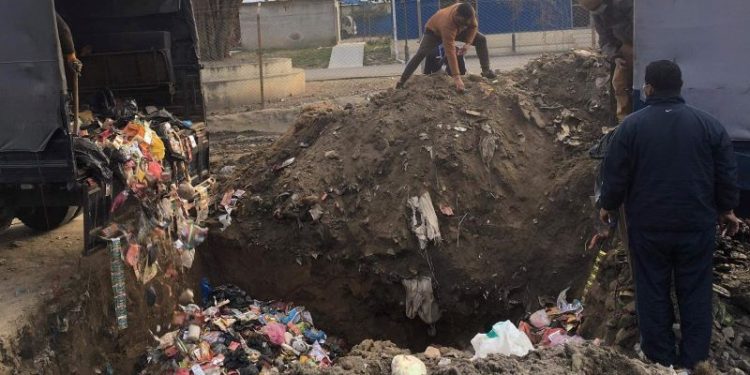विमास्थलबाट बरामदित सामान नष्ट