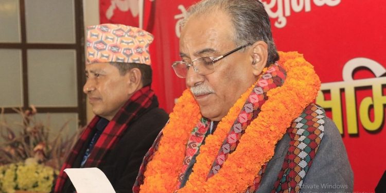 माओवादीको अध्यक्षमा प्रचण्ड निर्विरोध निर्वाचित