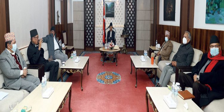 एमसीसीबारे छलफल गर्न सत्तारूढ गठबन्धनको बैठक शुरू