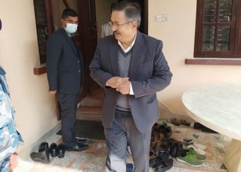 ओलीलाई भेट्न बालकोट पुगे गृहमन्त्री खाड