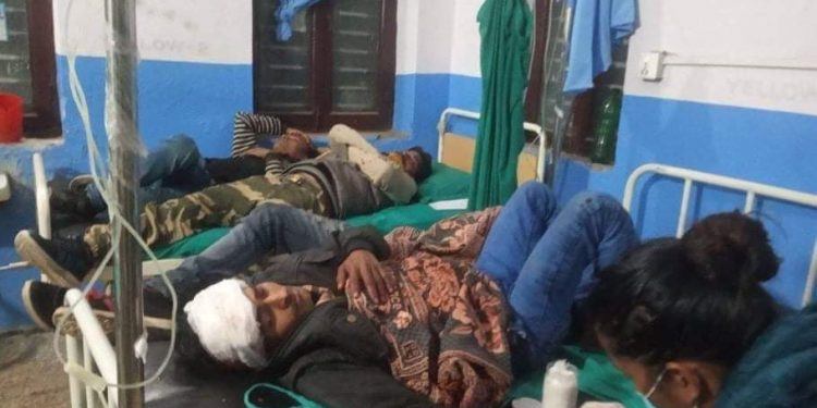 दाङमा जन्ती बोकेको जीप दुर्घटना, २२ जना घाइते