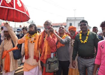 मिथिला मध्यमा परिक्रमा तीर्थयात्री आज जलेश्वरमा