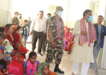 मुख्यमन्त्री राउतद्वारा रेयुकाई आँखा अस्पतालको निरीक्षण