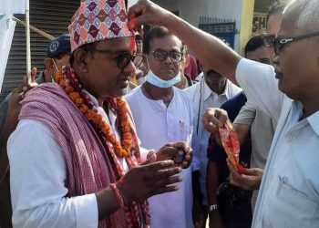 स्वतन्त्र उम्मेदवार मनोजकुमार साहलाई जनकपुरधामवासीको आशिर्वाद
