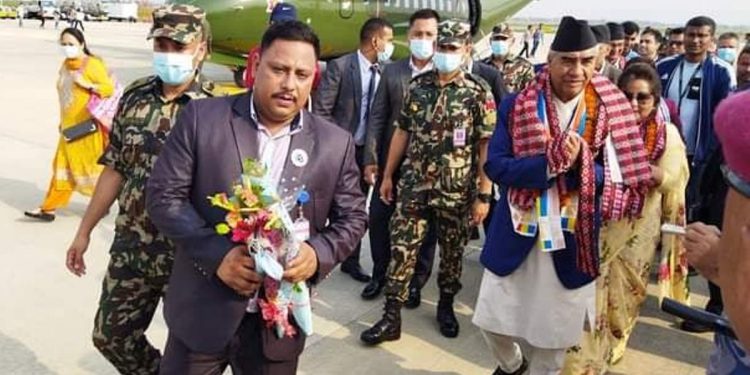 प्रधानमन्त्री देउवा लुम्बिनीमा