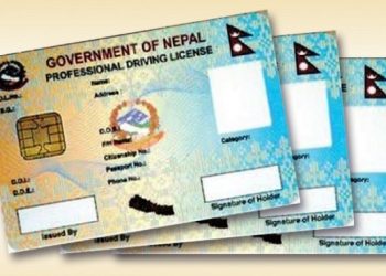 १ मंसिरदेखि सवारी लाइसेन्सको अनलाइन आवेदन बन्द
