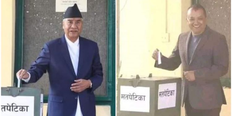 कांग्रेस संसदीय दलको नेताका लागि मतदान सकियो