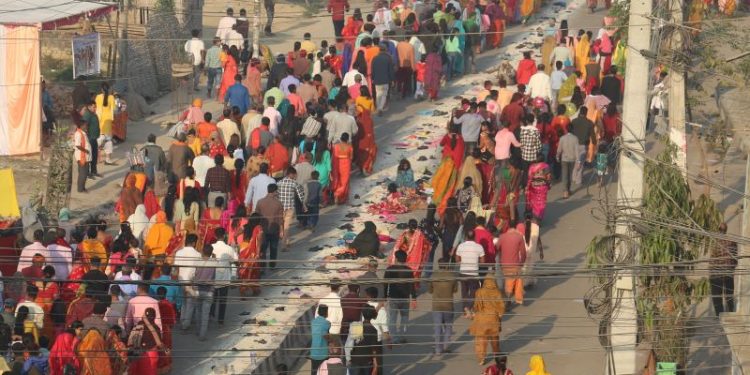 अन्तगृह परिक्रमासंगै सम्पन्न् भयो मिथिला मध्यमा परिक्रमा