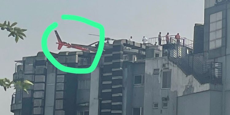 ह्याम्स अस्पतालमा अवतरणको क्रममा हेलिकप्टर दुर्घटना