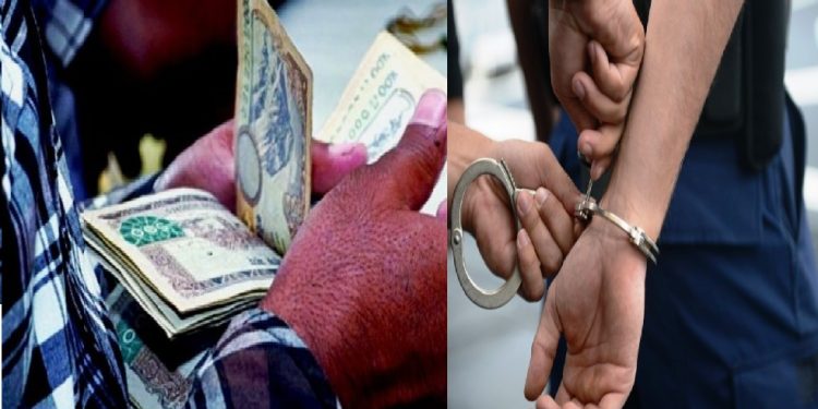एक लाख २५ हजार रुपैयाँ घुस रकमसहित नापी कार्यालयका कर्मचारी पक्राउ