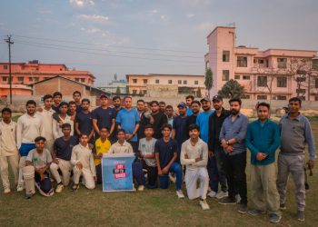 परिवर्तनको सन्देशकालागि मनिष झा ११ र ज्ञानेन्द मल्ल ११बीच मैत्रीपूर्ण क्रिकेट खेल सम्पन्न